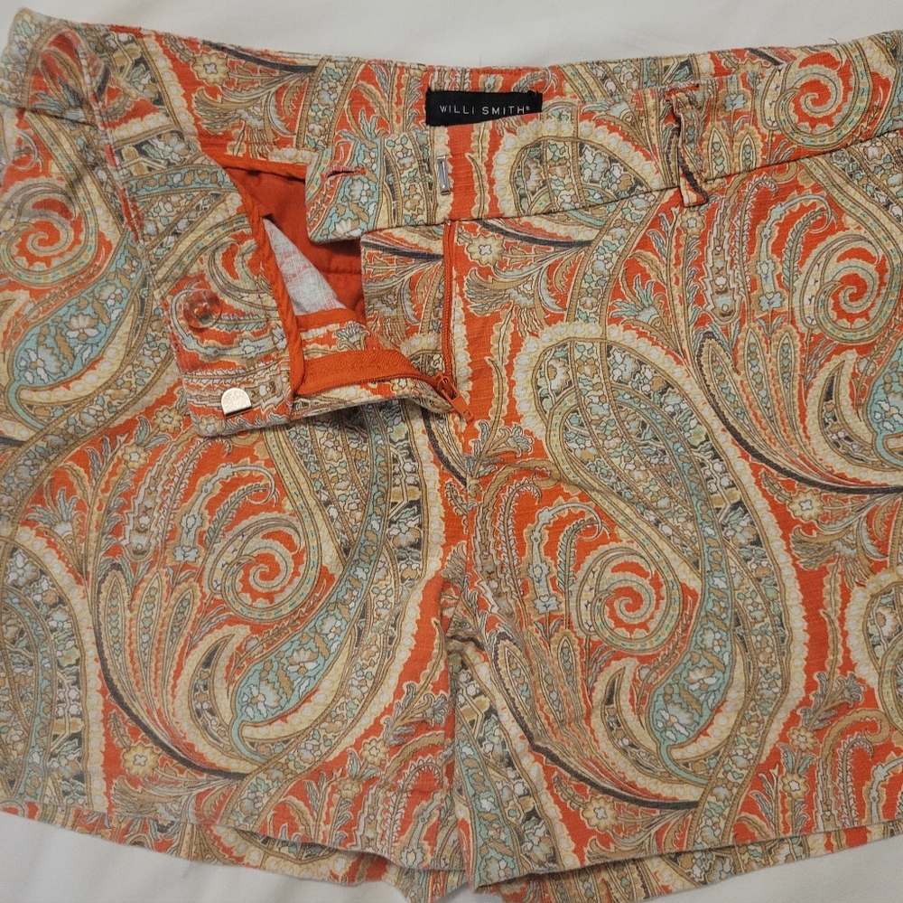 NWOT Will Smith Paisley Shorts Size 2